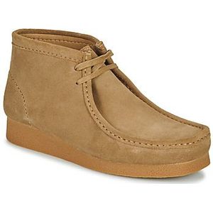 CLARKS - Wallabee - Sneakers Hoog - Bruin - Leer en Suède