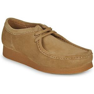 Clarks Wallabeeevo Derby voor heren, Donker Zand Suede, 45 EU