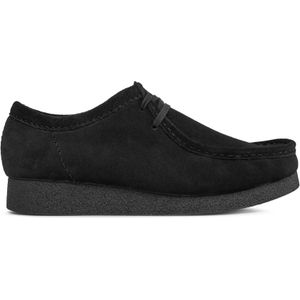Clarks - Wallabee EVO - Veterschoen - Black - Suède - Rubber