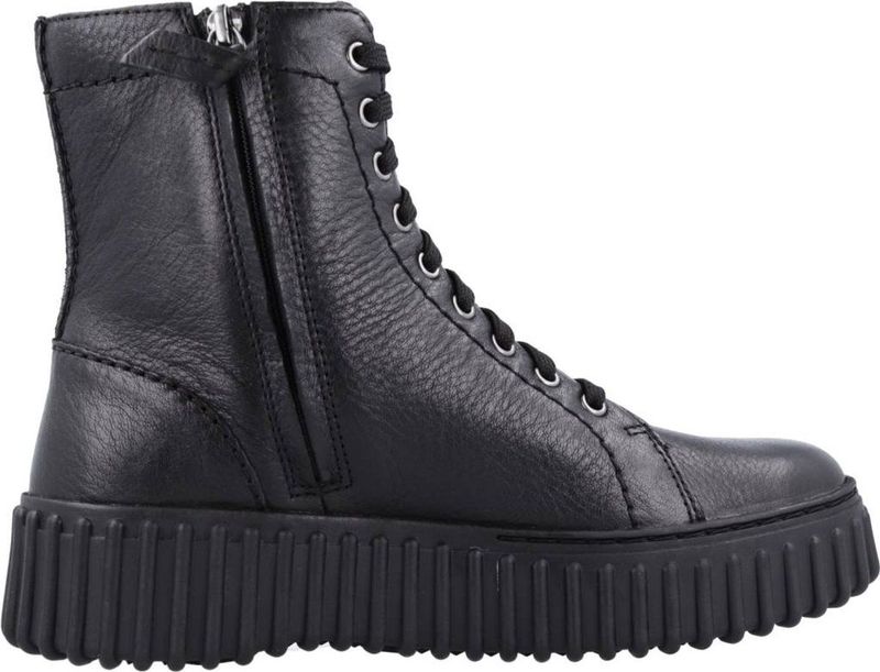 Clarks - Torhill Rise - Enkellaarsje - Zwart - Premium Vetermodel