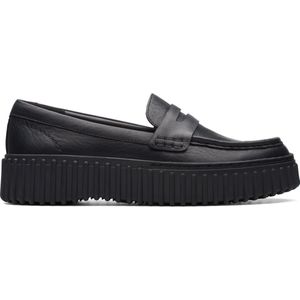 Loafers in leer Torhill Penny CLARKS. Leer materiaal. Maten 37. Zwart kleur