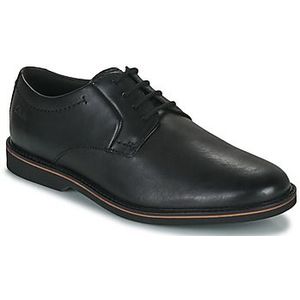 Clarks Atticus Ltlace Oxford-stof voor heren, zwart.
