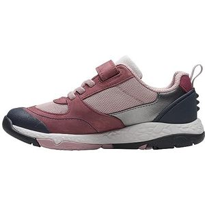 Clarks SteggyStrideK. Sneakers voor jongens en meisjes, Berry Leather, 26 EU, Berry Leather, 26 EU