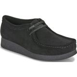 Clarks Originals Wallabee Evo suède schoenen voor dames, zwart, 37 EU, zwart.