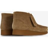 Clarks - Wallabee - Leren Enkellaarsjes - Bruin - Plat - Veters - Casual