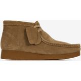 Clarks - Wallabee - Leren Enkellaarsjes - Bruin - Plat - Veters - Casual