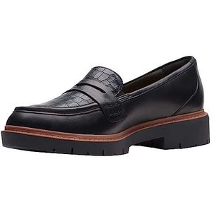 Clarks - Westlynn Ayla - Penny Loafer - Zwart - Leder