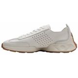 Clarks - Craft Speed - Hardloopschoenen - Wit - Premium Gedeconstrueerd Leer