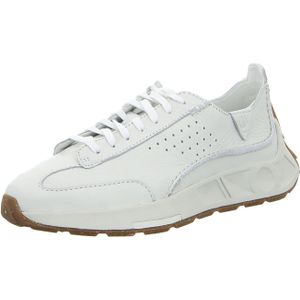 Clarks - Craft Speed - Hardloopschoenen - Wit - Premium Gedeconstrueerd Leer