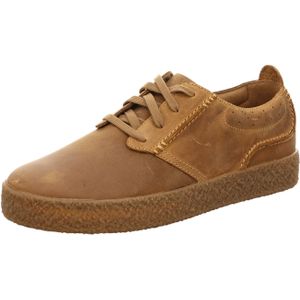 Clarks - Streethilllace - Sneakers - Zwart - Leer