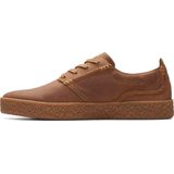 Clarks - Streethilllace - Sneakers - Dark Tan - Leer
