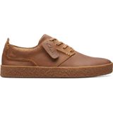 Clarks - Streethilllace - Sneakers - Dark Tan - Leer