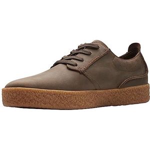 Clarks Streethilllace Sneakers voor heren, Dark Olive Lea