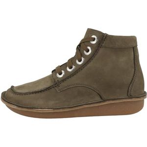 Clarks - Funny Cedar - Nette Schoenen - Donker Olijfgroen - Nubuckleer
