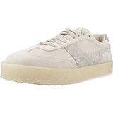 Clarks - Tor 80 - Sneakers - Gebroken Wit - Nubuckleer en Suède