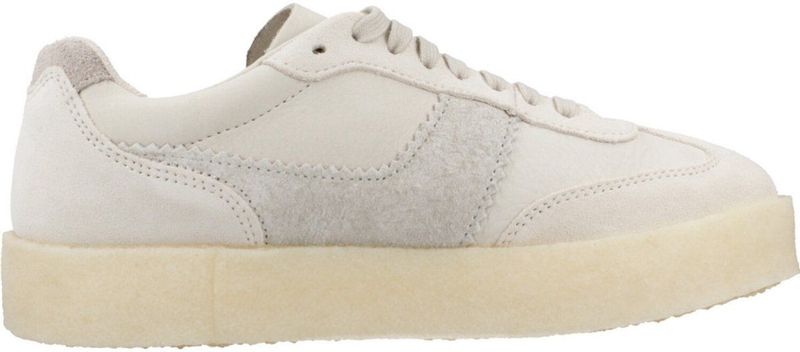 Clarks - Tor 80 - Sneakers - Gebroken Wit - Nubuckleer en Suède
