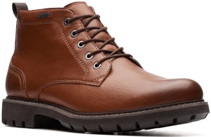 Clarks - Heren - Batcombe Mix - G - 4 - dark tan lea