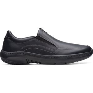 Clarks - PRO STEP - Instappers - Zwart - Glad Leer - Rubber Zool