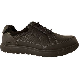 Clarks - Mapstone Lo - Nette Schoenen - Zwart - Leer - GORE-TEX®
