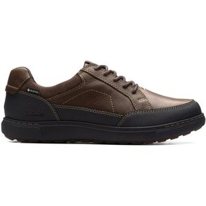 Clarks - Mapstone loGTX - Casual Schoenen - Donkerbruin - Leer