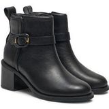 Clarks - Zwarte Enkellaarsjes - Leer