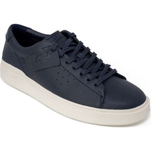 Leren Sportieve Sneakers Met Rubberen Zool