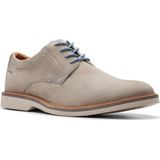 Clarks - Atticus LT Lace - Nette Schoen - Grijs - Nubuckleer