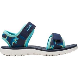 Clarks Surfing Tide K Slingback sandalen, Donkerblauw, 26 EU
