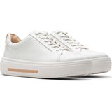 Clarks - Hollyhock Walk - Casual Sneaker - Gebroken Wit - Leer