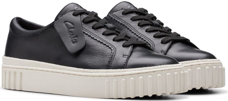 Clarks - Mayhill Walk - Nette Schoenen - Zwart - Leer