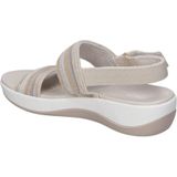 Clarks - Arla Stroll - Sandalen - Beige - Textiel - Cushion Soft™ Voetbed