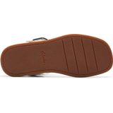 Clarks - Alda Strap - Flatform Sandalen - Gebroken Wit - Voorgevormd Gewatteerd Voetbed