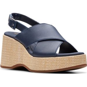 Clarks - Manon Wish - Sandaal - Marineblauw - Sleehak