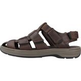 Clarks - Saltway Cove - Wandelsandaal - Donkerbruin - Leer