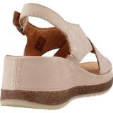 Clarks - Kassanda Step - Sandalen - Zandkleur - Nubuckleer