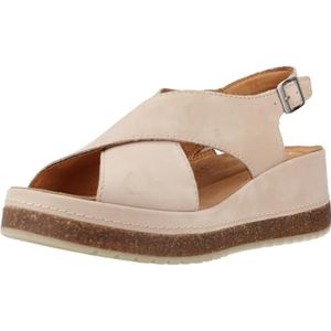 Clarks Stap Kassanda, damessandalen, Nubuck zand