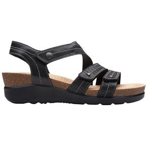 Clarks Calenne Clara, damessandalen, zwart combi, 39 EU, Zwart Combi, 39 EU
