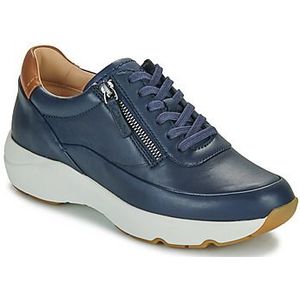 Clarks Dames Tivoli Zip Sneaker, Navy Leer, 6 UK, marine leer, 39.5 EU