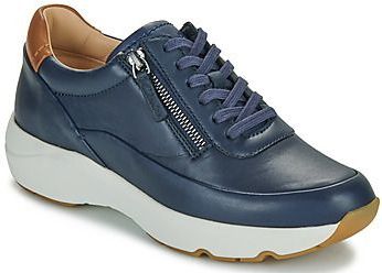 Clarks - Tivoli Zip - Sneakers - Marineblauw - Leer
