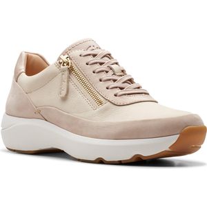 Sneaker Clarks Women Tivoli Zip Sand Combi