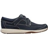 Clarks Sailview Kant voor heren, Marineblauw nubuck.