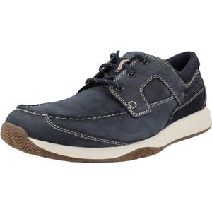 Clarks, Sneakers Blauw, Heren, Maat:43 EU