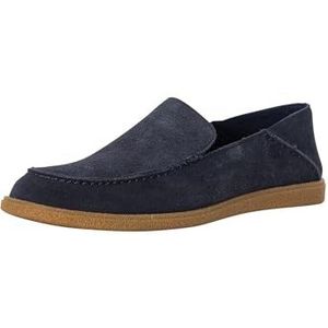 Clarks Clarkbay Step Loafer Flat, Navy Suede, 6 UK, marine suede, 39.5 EU