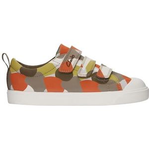 Clarks City Vibe K, sneakers voor meisjes, Olive Interest 2