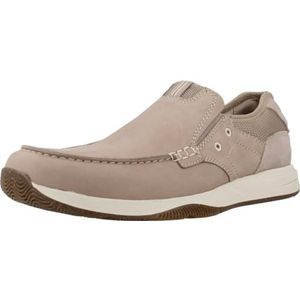 Clarks Heren Sailview Step Loafer Flat, lichtgrijs Nub, 10.5 UK, Lichtgrijze Nub, 45 EU