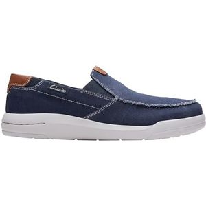 Clarks Driftlite Step instappers voor heren, Marine Combi, 44.5 EU