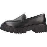 CLARKS - Page - Veterschoen - Zwart - Enkelhoog - Glad Leer - Platte Hak