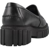 CLARKS - Page - Veterschoen - Zwart - Enkelhoog - Glad Leer - Platte Hak