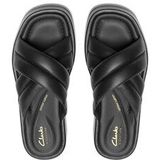 Clarks - Alda Glide - Sandalen - Zwart - Leer