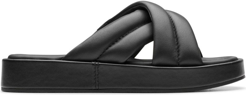 Clarks - Alda Glide - Sandalen - Zwart - Leer